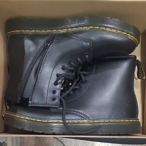 Dr. Martens Black Leather Combat Boots